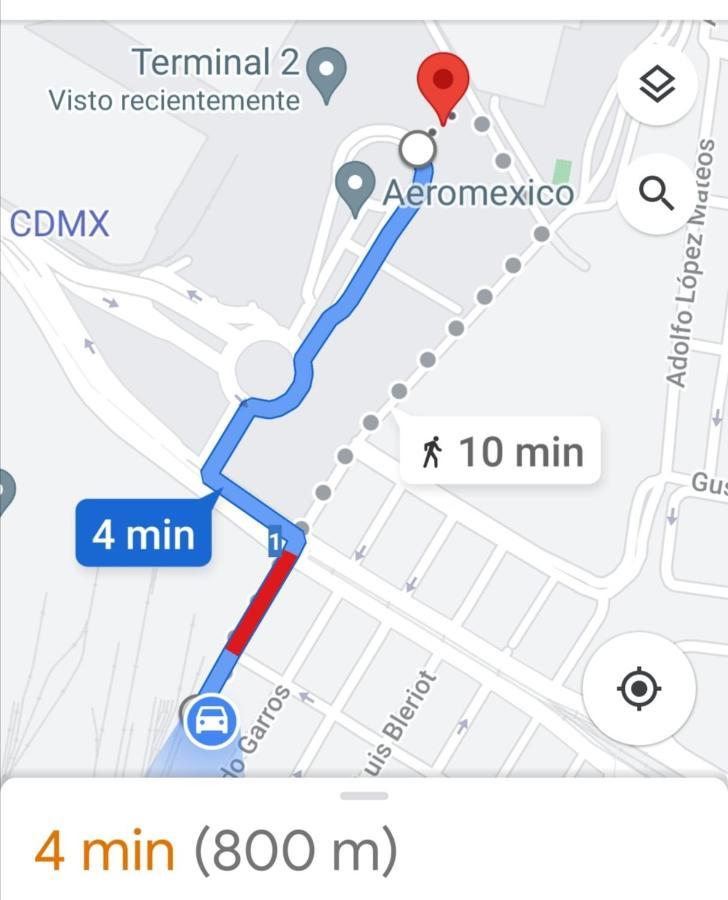 Departamento Cercano Al Aeropuerto T2, A 2 Calles メキシコシティ エクステリア 写真